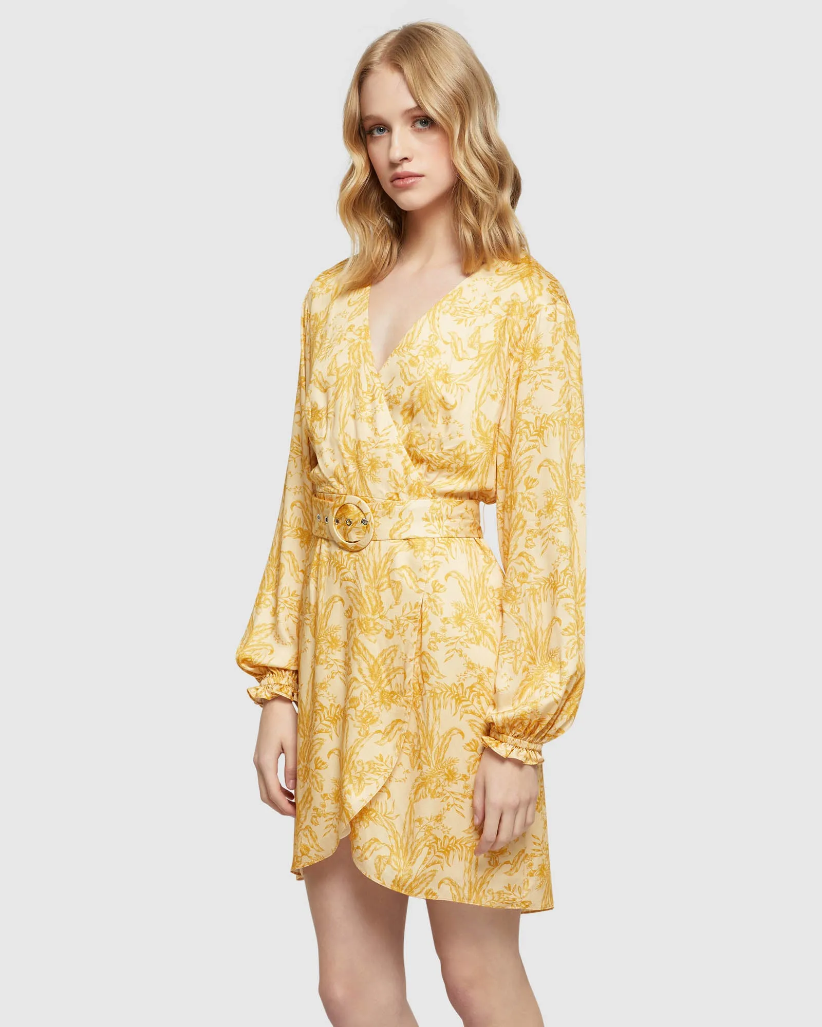 Trivia Tropical Print Dress