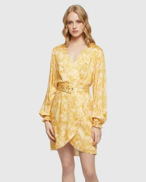 Trivia Tropical Print Dress
