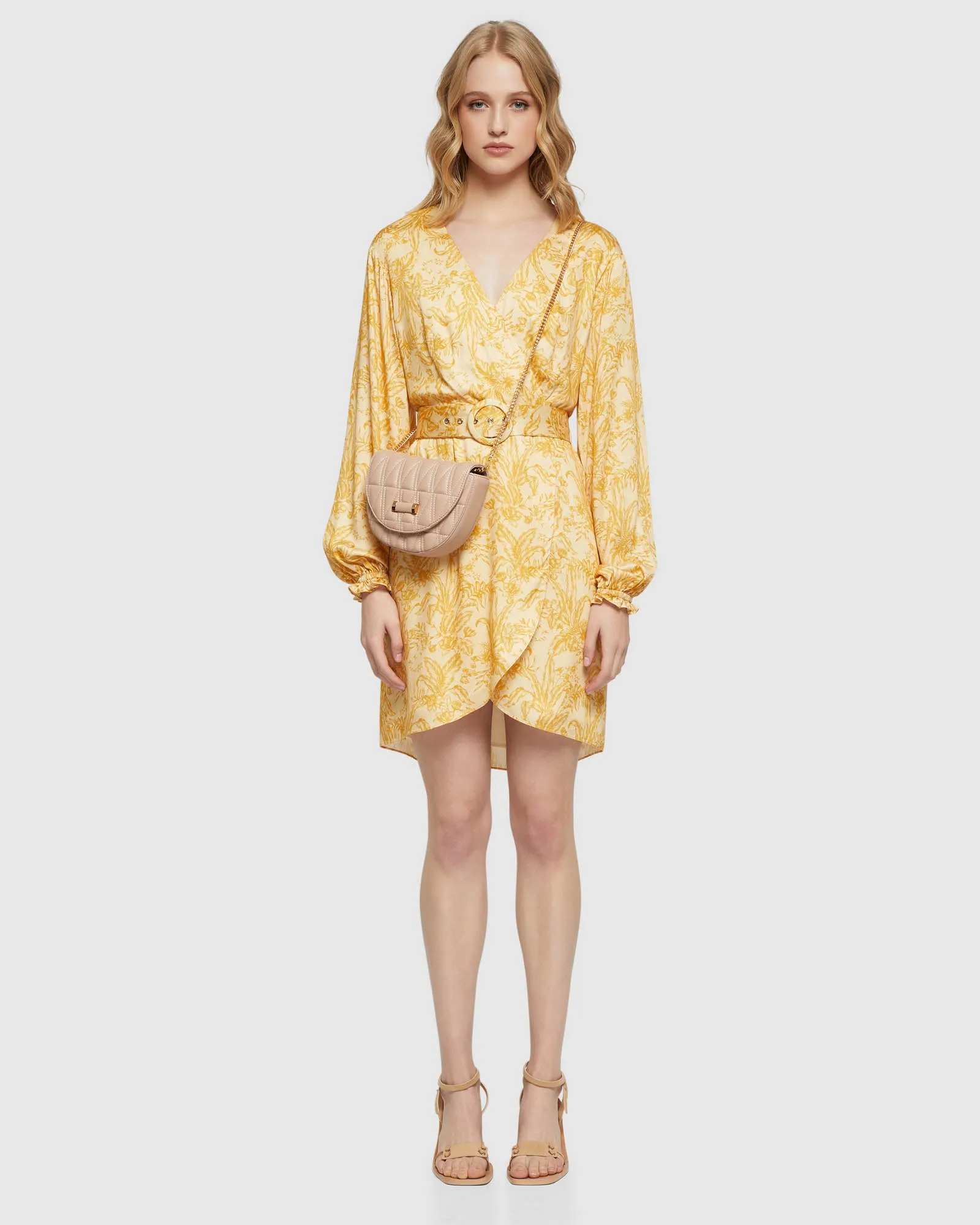 Trivia Tropical Print Dress