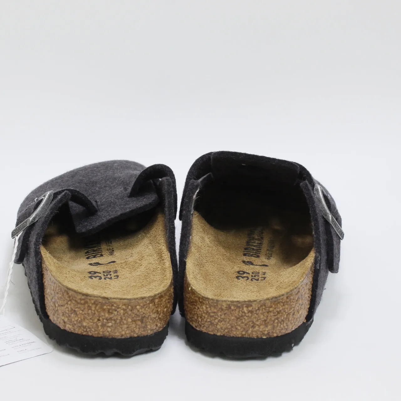 Womens Birkenstock Boston Clog Anthracite Wool