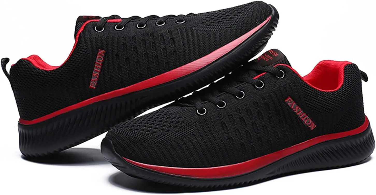 Womens Lace Up Running Shoes Non Slip Walking Shoes Mens Dress Shoes Breathable Ladies Shoes Casual Black Platform Sneaker Platform Tennis Shoe Cross Trainer Shoe