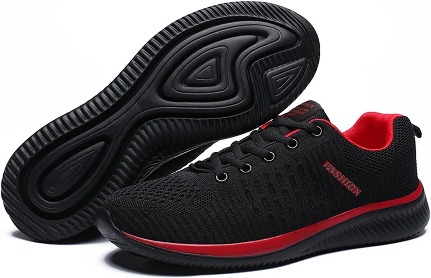 Womens Lace Up Running Shoes Non Slip Walking Shoes Mens Dress Shoes Breathable Ladies Shoes Casual Black Platform Sneaker Platform Tennis Shoe Cross Trainer Shoe