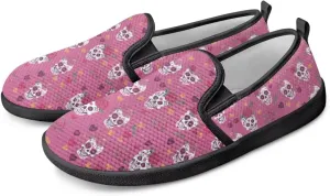 Women's Mesh Flats Shoes Breathable Low Top Slip On Sneakers Fashion Comfort Ladies Walking Travel Loafers