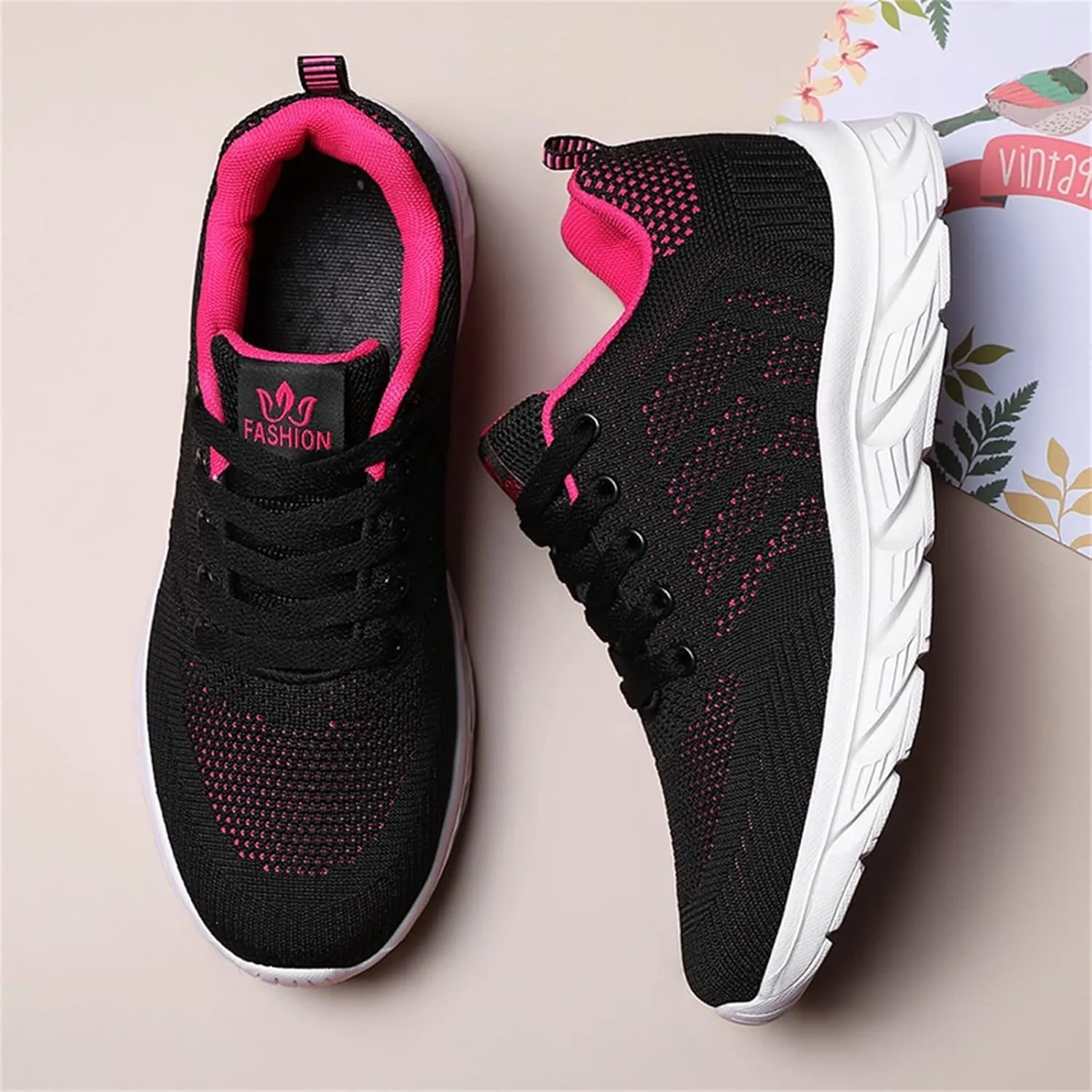 Womens Walking Shoes Casual Breathable Athletic Tennis Running Shoes Non Slip Lightweight Casual Sneakers