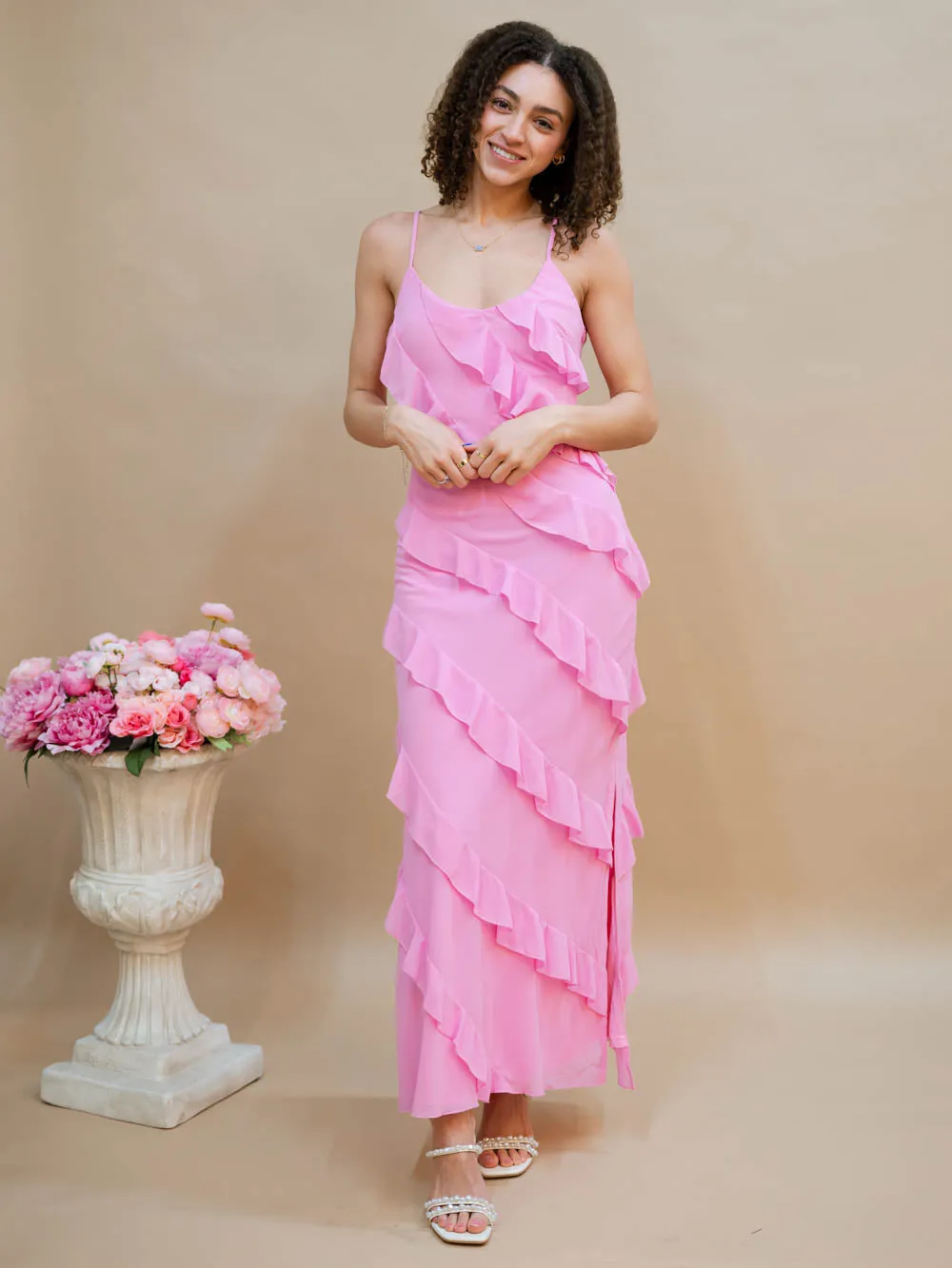 Wren Maxi Dress - Pink