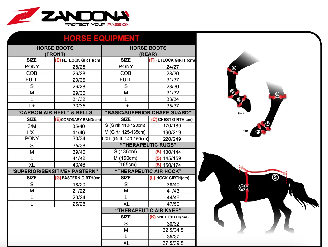 Zandona Elite Air Tendon Boots - Black/Gold